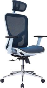 img 3 attached to 🪑 Superior Comfort and Style: Techni Mobili Blue Mesh Office Chair