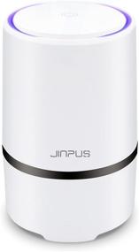img 4 attached to 🌬️ JINPUS Small Portable Air Purifier for Bedroom | HEPA Filter | Upgraded Low Noise | USB Powered