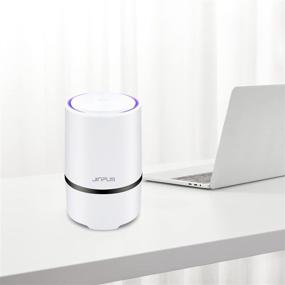 img 2 attached to 🌬️ JINPUS Small Portable Air Purifier for Bedroom | HEPA Filter | Upgraded Low Noise | USB Powered
