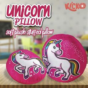 img 1 attached to Kicko UNICORN PILLOW Favorite Huggable