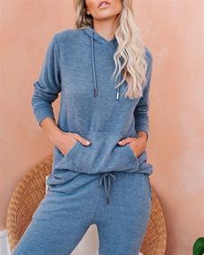 img 2 attached to Corfrute Pullover Drawstring Tracksuit Sweatsuit