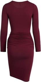 img 1 attached to Missufe Womens Sleeve Sundress Bodycon Women's Clothing for Dresses