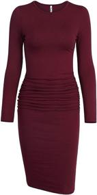 img 3 attached to Missufe Womens Sleeve Sundress Bodycon Women's Clothing for Dresses