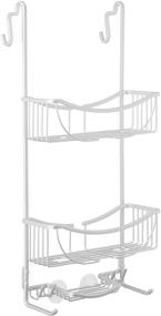 img 1 attached to Enhance Shower Organization with Better Living 🚿 Products 13634 VENUS 3-Tier Over the Door Caddy, Grey