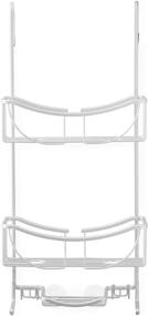 img 2 attached to Enhance Shower Organization with Better Living 🚿 Products 13634 VENUS 3-Tier Over the Door Caddy, Grey