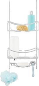 img 4 attached to Enhance Shower Organization with Better Living 🚿 Products 13634 VENUS 3-Tier Over the Door Caddy, Grey