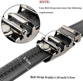 img 3 attached to 💼 Premium Ratchet Business Automatic Leather Men's Belt Accessories