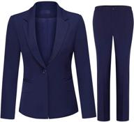 womens piece office business blazer logo