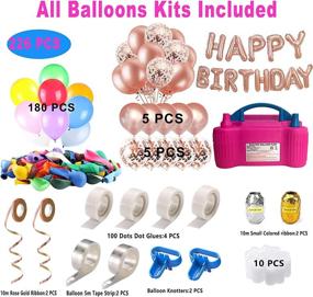 img 3 attached to Efficient Electric Balloon Pump Kit with 226 PCS TIFUNMYSI Balloon Inflator: Portable 600W Dual Nozzles Balloon Machine for Party, Wedding, Birthday Festival Decoration - Includes 190 Balloons