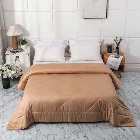 img 4 attached to 🛏️ LEISURELY COLLECTION Premium 3rd Gen Cotton Comforter - Ultra-Soft 800TC Bed Quilt for Twin, Breathable Cooling & Chemical-Free