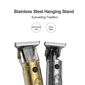 img 2 attached to 💇 Powerole Hair Clippers for Men - Professional Hair Trimmer with Power Display, Cordless and Rechargeable Clipper, 3 Guide Combs (1, 2, 3 mm) - Electric Haircut and Beard Shaver - Ideal Christmas Gifts for Men