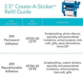 img 1 attached to 🖇️ Xyron Create-A-Sticker Mini: Permanent Adhesive Refill Cartridge - AT255-20CFTP