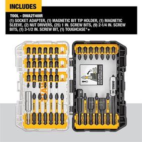 img 3 attached to 🔧 DEWALT Impact Ready FlexTorq Screwdriver Bit Set, 40-Piece (DWA2T40IR)