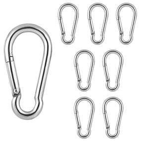 img 4 attached to 🔒 Secure Your Gear with Benvo Carabiner Spring Snap Stainless Connectors!