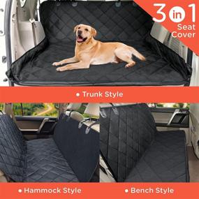 img 1 attached to 🐶 FunniPets Dog Car Seat Covers: Water Resistant, Nonslip Hammock for Backseat Protection in Cars, Trucks, and SUVs