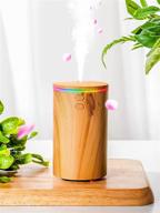 🚗 7 led color car diffuser for essential oils - quiet & bpa-free car humidifier for office, travel, home, vehicle - mini humidifier with car oil diffuser essential oils logo