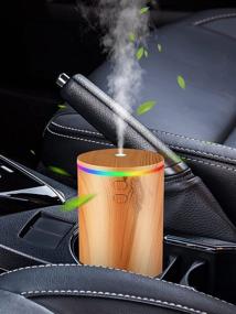 img 2 attached to 🚗 7 LED Color Car Diffuser for Essential Oils - Quiet & BPA-Free Car Humidifier for Office, Travel, Home, Vehicle - Mini Humidifier with Car Oil Diffuser Essential Oils