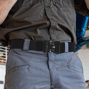 img 2 attached to 👖 Tactical Stretch Belts for Men - Elastic Military Accessories