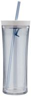 🥤 contigo auto close shake and go tumbler, 20 ounce, clear monaco logo