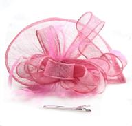 sinamay fascinator flower champagne cocktail feather women's accessories logo