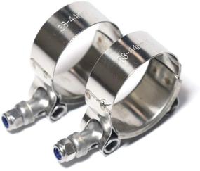 img 2 attached to 🔒 Premium Quality LTI Working Range 38mm-44mm T-Bolt Clamps: High PSI 304 Stainless Steel Turbo Intercooler Hose for 1.25" Hose ID (2 Pack)