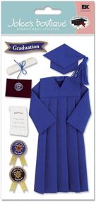 img 1 attached to 🎓 Jbr1116 Jolee's Boutique Le Grande Ornate Stickers - Graduation Cap & Gown/Blue: Elegant and Detailed Graduation Stickers