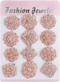 img 3 attached to WeimanJewelry Crystal Rhinestones Wedding Bouquets Sewing for Trim & Embellishments