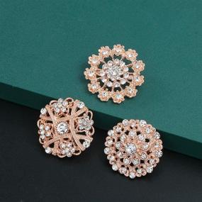 img 1 attached to WeimanJewelry Crystal Rhinestones Wedding Bouquets Sewing for Trim & Embellishments