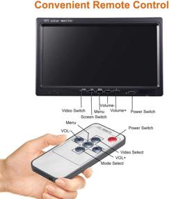 img 3 attached to 🚗 7-inch Digital HD Car TFT LCD Color Screen Display with 2 Video Input for Rear View Camera - On-Dash Vehicle Backup Monitor