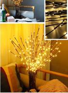 🌿 enhance your décor with zeerkeer led branch lights - set of 2, 30 inch, battery powered decorative willow twig lights with 40 leds for home decoration (warm white) логотип