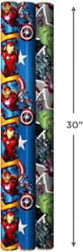 img 2 attached to Hallmark Avengers Wrapping Reverse 3 Pack