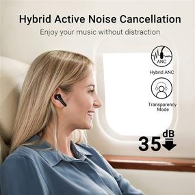 img 3 attached to 🎧 Наушники TCL MOVEAUDIO S600 True Wireless: активное шумоподавление, чистые звонки, время игры 32 часа, беспроводная зарядка - черные.