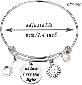 img 3 attached to 🔮 CHOORO Tangled Quote Bracelet - Inspirational Inspired Jewelry Gift, Illuminate the Path