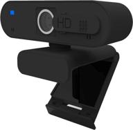 🎥 full hd webcam with built-in microphone and privacy cover – usb web camera for computers, streaming, video conference – compatible with mac laptop and desktop logo