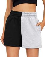 🩳 womens casual summer drawstring shorts - comfy sweat, yoga, and running shorts with elastic high waist - automet логотип