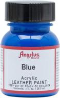 angelus acrylic leather paint blue logo