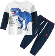 adorable toddler boys' t-shirt and sweatpant tracksuit sets - trendy clothing collection logo