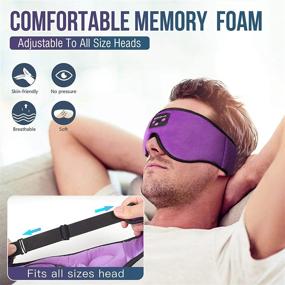 img 2 attached to 🎧 Boodlab Sleep Headphones Bluetooth Sleep Mask: Ultra-Thin HD Stereo Speakers for Side Sleepers, Air Travel, Yoga, Meditation & More!
