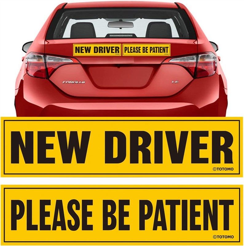 totomo driver please patient sticker 로고