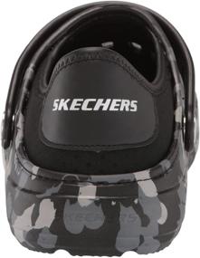 img 2 attached to Skechers Swifters Marbled Collapsible Charcoal Boys' Shoes in Clogs & Mules