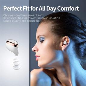 img 1 attached to 🎧 Wireless Earbuds Bluetooth 5.0, Hi-Fi Stereo Sound with Deep Bass, IPX7 Waterproof, 36H Playtime - True Wireless Earbuds with Charging Case (White)