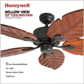 img 3 attached to Honeywell Ceiling Fans 50501 01 Bronze