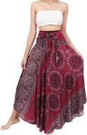 banjamath long bohemian style gypsy boho hippie skirt for women logo