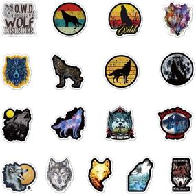 img 3 attached to Waterproof Wolf Stickers 🐺 - Aesthetic Stickers for Notebooks