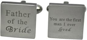 img 3 attached to Father Cufflinks Stainless Wedding Fathers