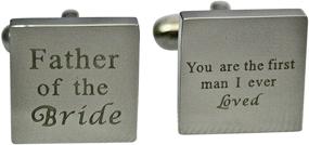 img 2 attached to Father Cufflinks Stainless Wedding Fathers
