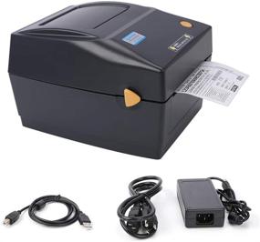 img 4 attached to 🏷️ Homier High Speed Thermal Shipping Label Printer - Commercial Direct USB Barcode Qr Code Printer for Shipping & Clothing Tags - Express Label Printing, 4x6, Black