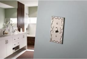 img 3 attached to 🔲 Satin Nickel Classic Lace Single Decorator Wall Plate/ Switch Plate/Cover by Franklin Brass W35072-SN-C: Stylish and Functional Design