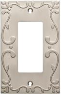 🔲 satin nickel classic lace single decorator wall plate/ switch plate/cover by franklin brass w35072-sn-c: stylish and functional design логотип