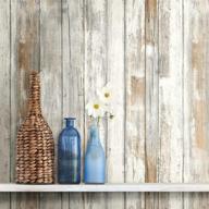 revamp your space with roommates rmk9050wp white distressed wood peel and stick wallpaper logo
